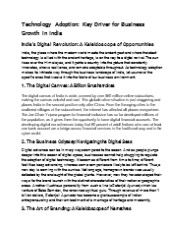 Tech-Driven Growth: India’s Digital Odyssey