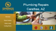 Plumbing Repairs Carefree, AZ