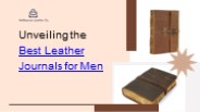 Presenting The Best Leather Journals Men