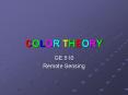 COLOR THEORY PowerPoint PPT Presentation