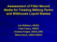 Assessment of Filter Mound Media for Treating Milking Parlor and Milkhouse Liquid Wastes PowerPoint PPT Presentation