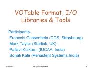 VOTable%20Format,%20I/O%20Libraries%20