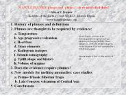 MANTLE PLUMES, plumes and 