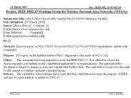 TG3 Overview of the Draft Standard