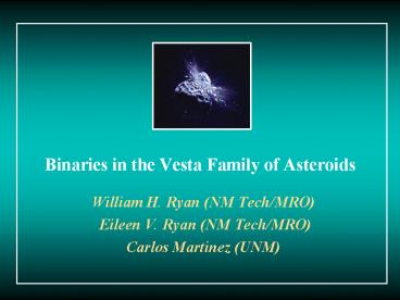 Binaries in the Vesta Family of Asteroids