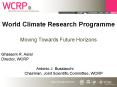 World Climate Research Programme Moving Towards Future Horizons PowerPoint PPT Presentation