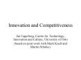 Innovation and Competitiveness PowerPoint PPT Presentation
