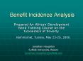 Benefit Incidence Analysis PowerPoint PPT Presentation