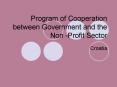 Program of Cooperation between Government and the Non Profit Sector PowerPoint PPT Presentation