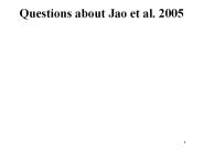 Questions about Jao et al. 2005