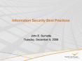 Information Security Best Practices PowerPoint PPT Presentation