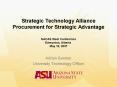 Strategic Technology Alliance Procurement for Strategic Advantage PowerPoint PPT Presentation
