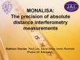 MONALISA: The precision of absolute distance interferometry measurements PowerPoint PPT Presentation