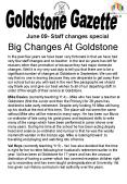 Big Changes At Goldstone PowerPoint PPT Presentation