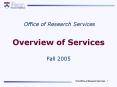 Overview of Services PowerPoint PPT Presentation