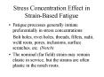 Stress Concentration Effect in StrainBased Fatigue PowerPoint PPT Presentation