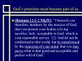 Gods priorities must become part of us PowerPoint PPT Presentation