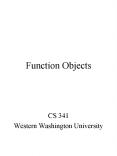 Function Objects PowerPoint PPT Presentation