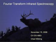 Fourier Transform Infrared Spectroscopy