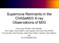 Supernova Remnants in the ChASeM33 Xray Observations of M33 PowerPoint PPT Presentation