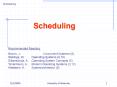 Scheduling PowerPoint PPT Presentation