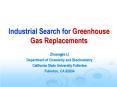 Industrial Search for Greenhouse Gas Replacements PowerPoint PPT Presentation