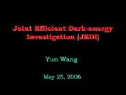 Joint Efficient Dark-energy Investigation (JEDI)