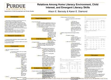 Preschoolers language and early literacy skills: Storybook dif