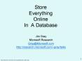 Store Everything Online In A Database PowerPoint PPT Presentation