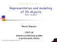 Representation and modeling of 3D objects (basic concepts) PowerPoint PPT Presentation