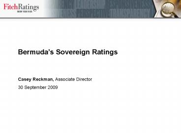 Bermudas Sovereign Ratings