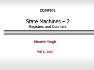 COMP541 State Machines 2 Registers and Counters