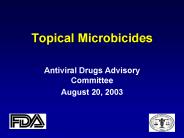 Topical Microbicides