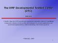 WRF Management Structure PowerPoint PPT Presentation