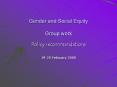 Gender and Social Equity Group work PowerPoint PPT Presentation