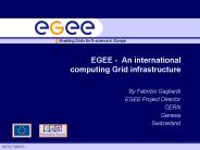 EGEE An international computing Grid infrastructure