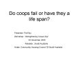 Do coops fail or have they a life span PowerPoint PPT Presentation
