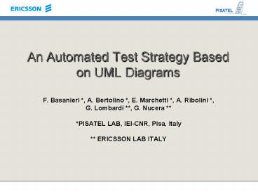 An Automated Test Strategy Based on UML Diagrams