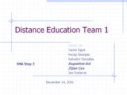 Distance Education Team 1
