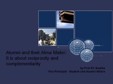 Alumni and their Alma Mater: