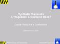 Synthetic Diamonds Armageddon or Cultured Bliss PowerPoint PPT Presentation