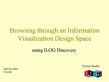 Browsing through an Information Visualization Design Space