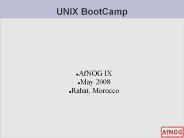 UNIX BootCamp