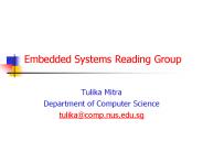 Embedded Systems Reading Group