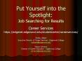 Put Yourself into the Spotlight: PowerPoint PPT Presentation