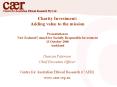 Charity Investment: Adding value to the mission Presentation to New Zealand Council for Socially Res PowerPoint PPT Presentation