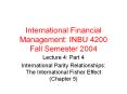 International Financial Management: INBU 4200 Fall Semester 2004 PowerPoint PPT Presentation