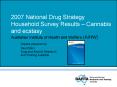 2007 National Drug Strategy Household Survey Results Cannabis and ecstasy Australian Institute of He PowerPoint PPT Presentation