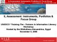 IL Assessment: Instruments, Portfolios PowerPoint PPT Presentation