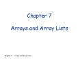 Chapter 7 Arrays and Array Lists PowerPoint PPT Presentation